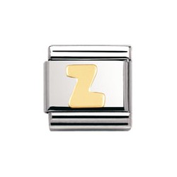 COMPOSABLE DE NOMINATION EN ORO, LETRA "Z"