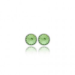 PENIDIENTES PLATA VICTORIA CRUZ SWAROVSKI PERIDOT