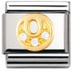 COMPOSABLE DE NOMINATION EN ORO Y CIRCON, LETRA, O