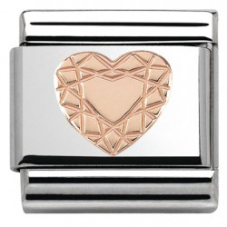 Composable, 9k oro rosa,corazon