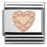 Composable, 9k oro rosa,corazon