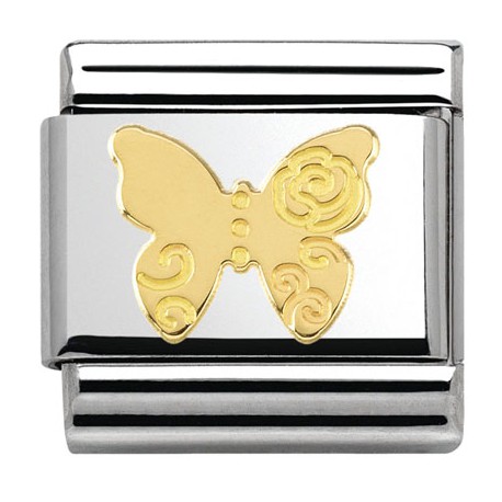 COMPOSABLE DE NOMINATION, ORO 18K, MARIPOSA