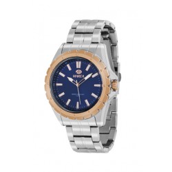 RELOJ MAREA HOMBRE ACERO, ESFERA AZUL