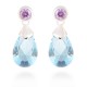 PENDIENTES LUXENTER PLATA LARGOS AMASTISTA CON AGU