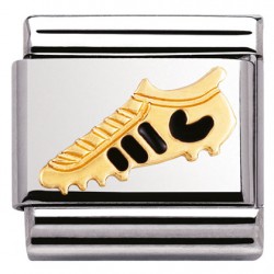 COMPOSABLE ORO Y ESMALTE, BOTA DE FUTBOL