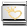 COMPOSABLE ORO CORAZON CON CORONA