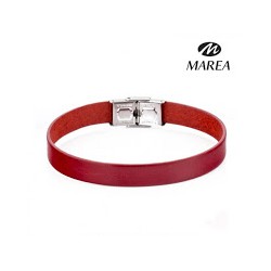 PULSERA MAREA PIEL ROJA