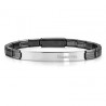 PULSERA DE ACERO NEGRO Y CHAPA ACERO, NOMINATION 