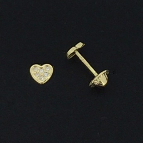 PENDIENTES CORAZON CIRCONITAS