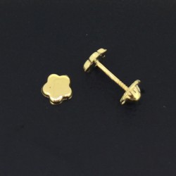 PENDIENTES FLOR ORO