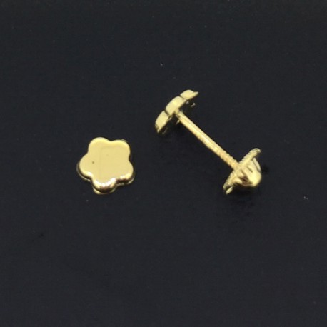 PENDIENTES FLOR ORO