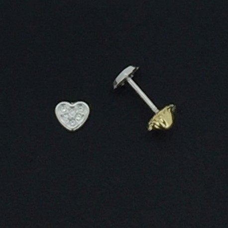 PENDIENTES CORAZON CIRCONITAS