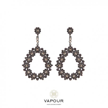 PENDIENTES VAPOUR PLATA VIEJA  