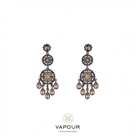 PENDIENTES VAPOUR PLATA VIEJA  