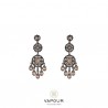 PENDIENTES VAPOUR PLATA VIEJA  