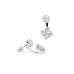 PENDIENTES VAPOUR PLATA ROSETON