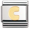 COMPOSABLE DE NOMINATION EN ORO, LETRA "C"
